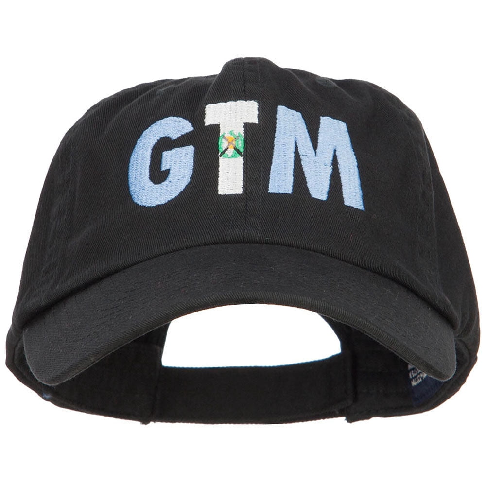 Guatemala GTM Flag Embroidered Low Profile Cap - Black OSFM - Walmart.com