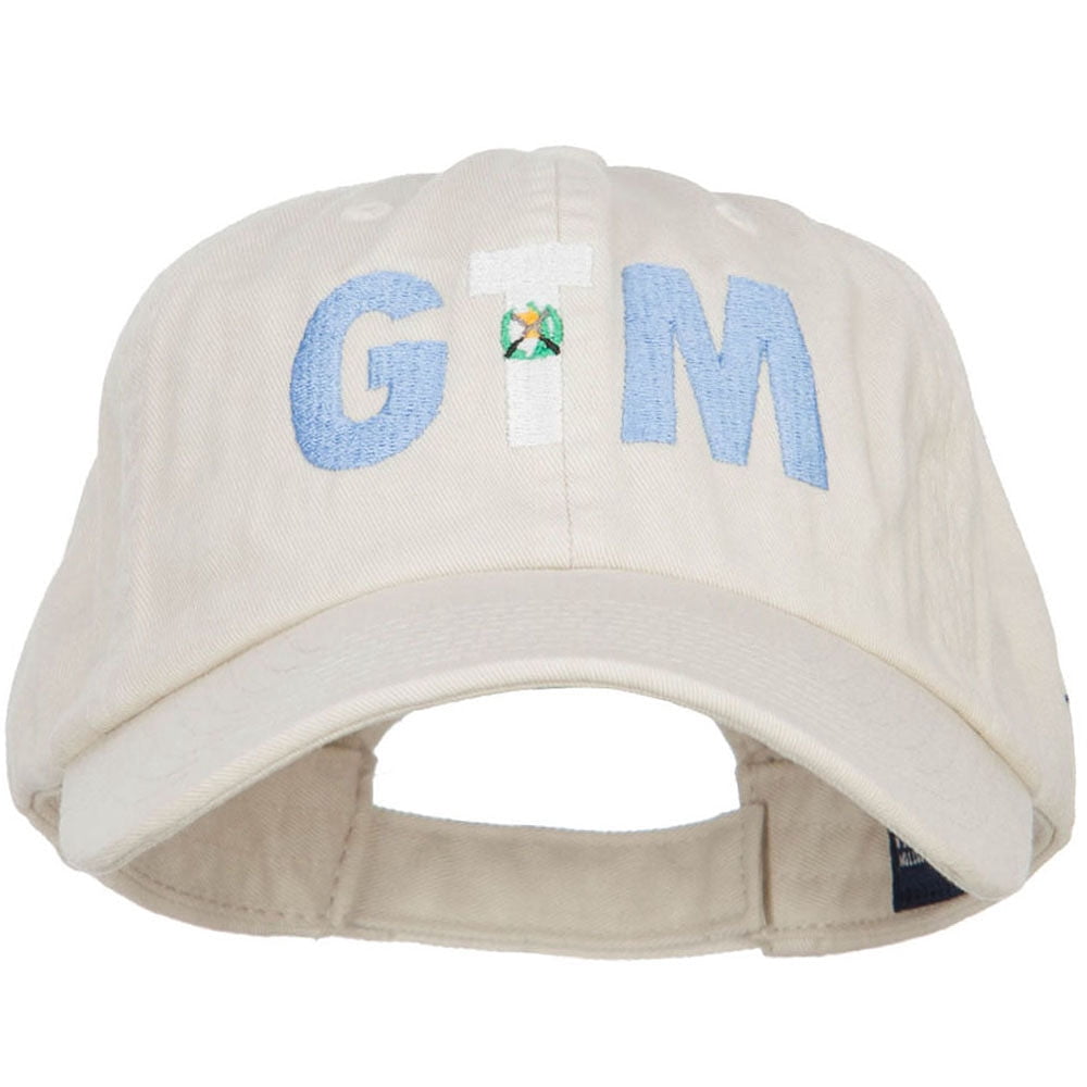 Guatemala GTM Flag Embroidered Low Profile Cap - Putty OSFM - Walmart.com