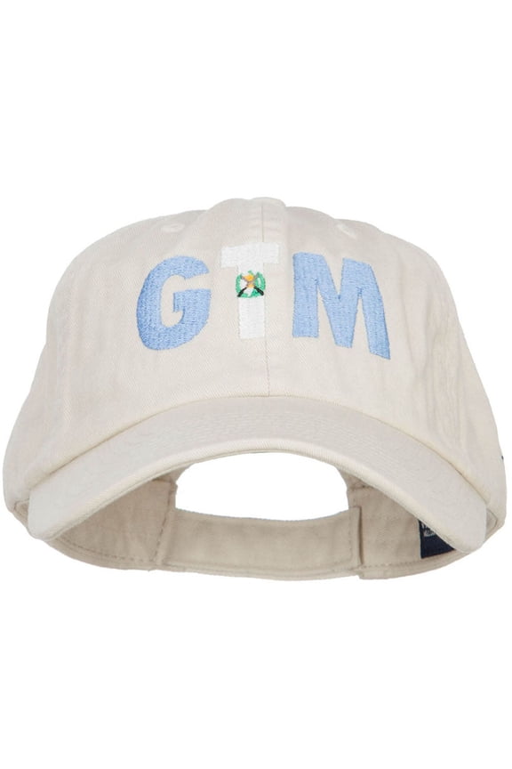 Guatemala GTM Flag Embroidered Low Profile Cap - Putty OSFM