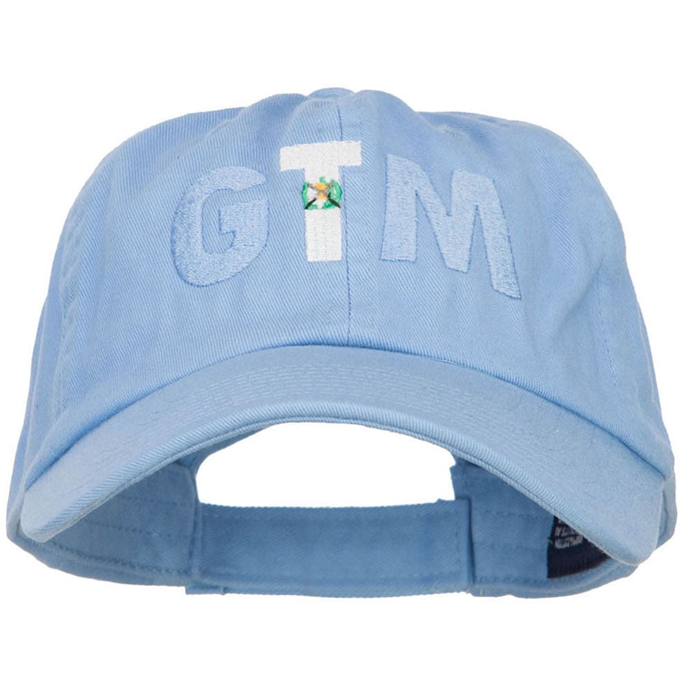 Guatemala GTM Flag Embroidered Low Profile Cap - Sky Blue OSFM ...