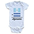 thumbnail image 1 of Guatemala Plus Honduras Equals Awesome Cute Guatemalan Honduran Flags Baby Bodysuit, 3-6 months white, 1 of 4
