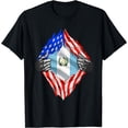 thumbnail image 1 of Guatemala Roots Flag Patriotic Guatemala Heritage Pride T-Shirt Black X-Large, 1 of 4