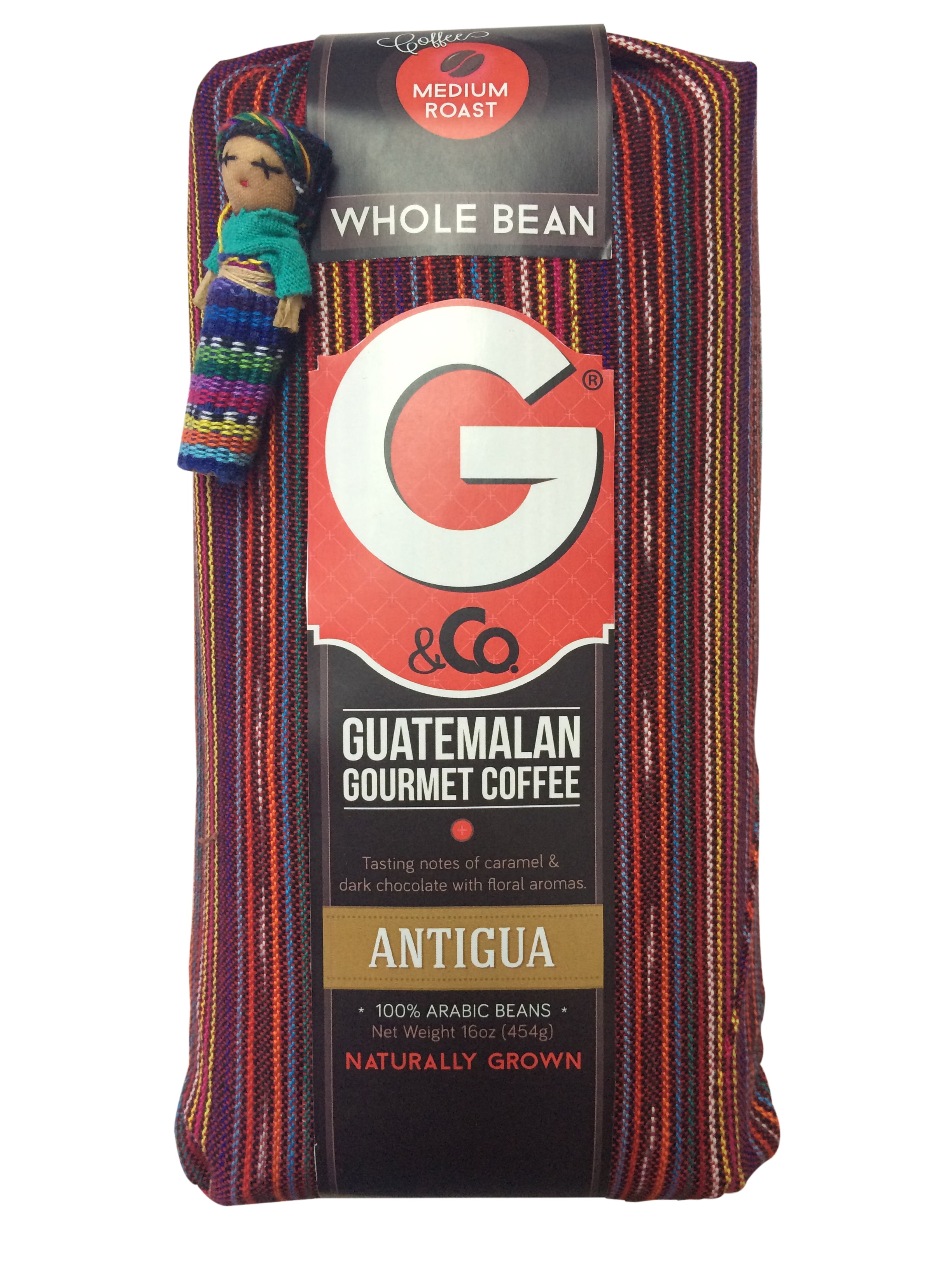 Guatemala coffee, Antigua, Medium Roast, Whole Bean, 16 oz.