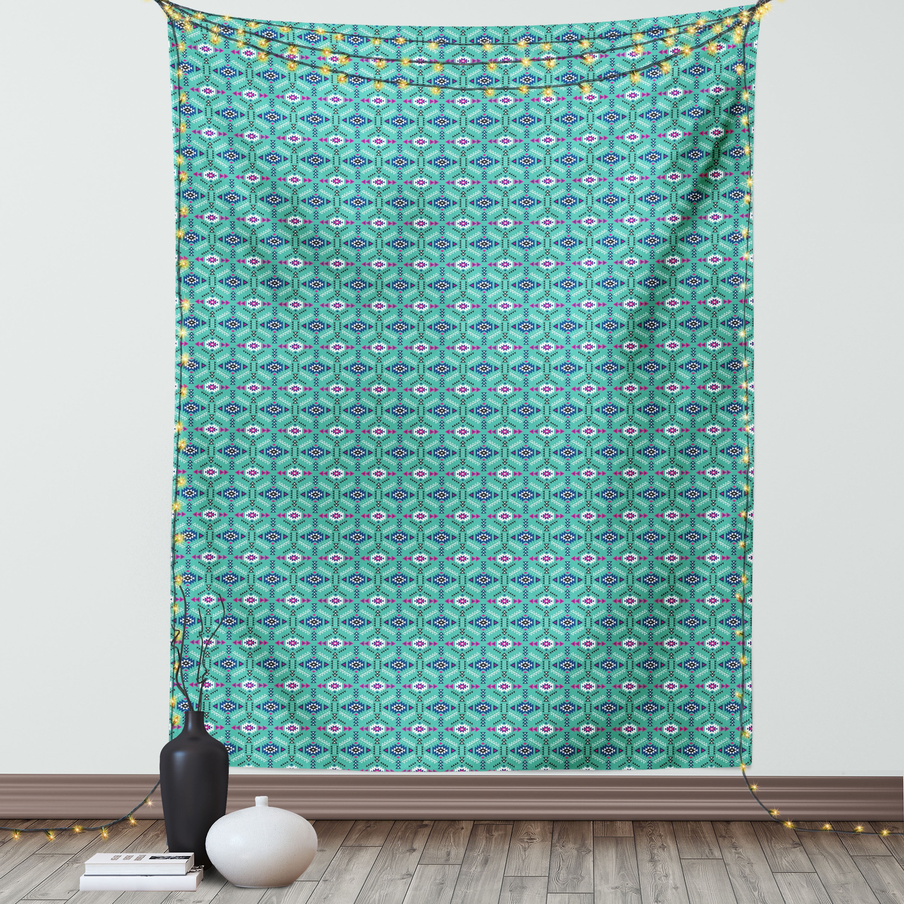 Guatemalan Tapestry, Authentic Mayan Style Spiritual Vibrant Forms