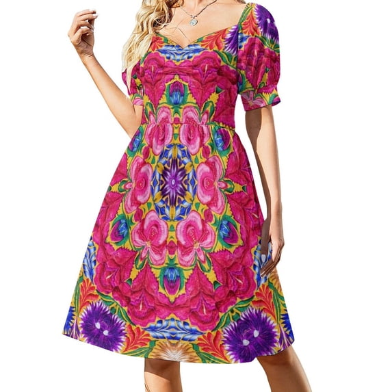 Guatemalan embroidery #3 Sleeveless Dress evening dresses women women party dresses Women's summer suit