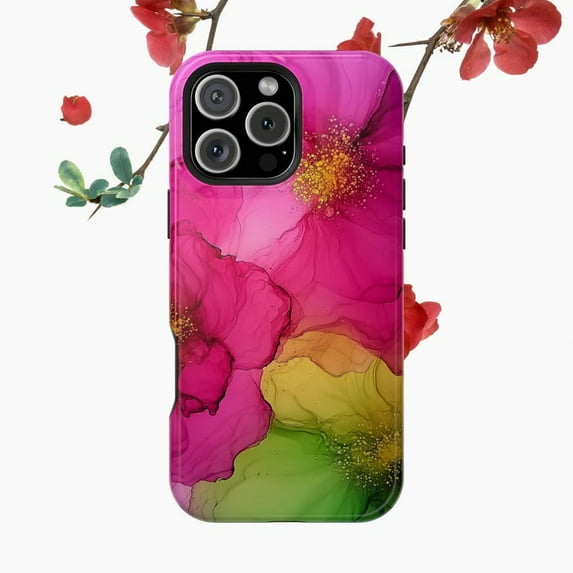 Guava Abstract Vector Line Illustration Phone Case with iPhone 11 to 17 Pro Max