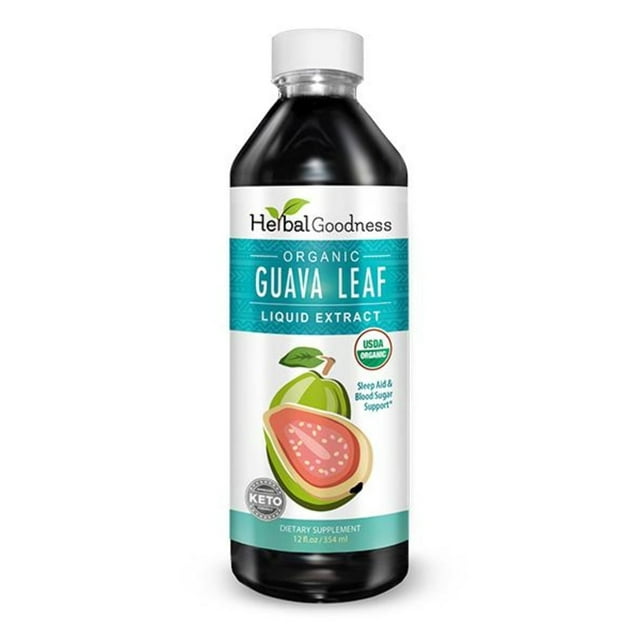 Guava Juice - Organic Guava Leaf Extract, Leaves, Immunity Boost, Digestive Health, Hojas de Guayaba - 12oz - Herbal Goodness