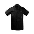 thumbnail image 1 of Guayabera Boys & Kids Cuban Beach Wedding Casual Short Sleeve Button Up Shirt, Black, 4, 1 of 8