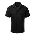 thumbnail image 1 of Guayabera Men's Cuban Beach Wedding Short Sleeve Button-Up Casual Dress Shirt, 1 of 1