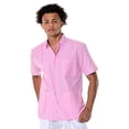 thumbnail image 1 of Guayabera Shirt for Men Short Sleeve Traditional 4 Pocket Chacavana, 1 of 9