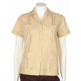thumbnail image 1 of Guayabera shirt for women basic style polycotton SIZE:2X COLOR:BG, 1 of 1