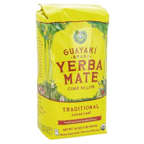 Guayaki Traditional Mate, Traditional Organic Loose Yerba Mate, 16 Ounce package