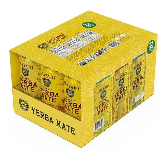 Guayaki Yerba Mate Variety Pack 15.5 Fluid Ounce (Pack of 12)