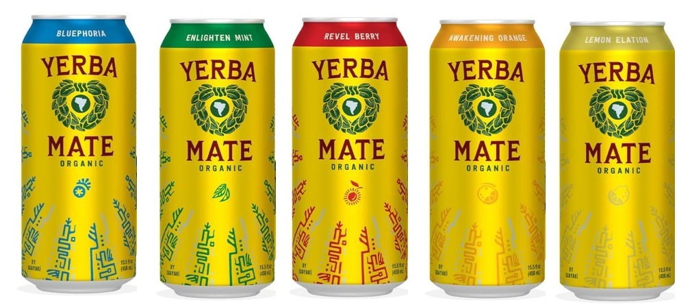 Guayaki Yerba Mate Variety Pack - Lemon, Enlighten Mint, Revel Berry, Bluephoria, Orange Exuberance - 15.5 ounce (Pack of 15)