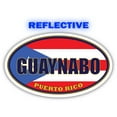 thumbnail image 1 of Guaynabo City Puerto Rico State Flag | PR Flag Guaynabo County Oval State Colors Reflective Sticker Car Decal 3x5 inches, 1 of 3