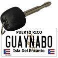 thumbnail image 1 of Guaynabo Puerto Rico Flag Novelty Aluminum Key Chain KC-2841 3" x 1.5" Key Chain (KC), 1 of 1