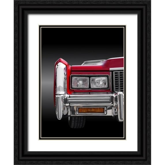 Gube, Beate 15x18 Black Ornate Wood Framed with Double Matting Museum Art Print Titled - Us Classic Car 1976 Eldorado Convertible