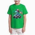 thumbnail image 1 of Gubotare 4th of July Shirts for Boys American Flag Boys 4th of July Shirt Usa Patriotic Toddler Kids Tee for Memorial Day & Independence Day 11T 12T, Green, 1 of 4