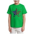 thumbnail image 1 of Gubotare 4th of July Shirts for Boys Boys Girls Graphic Printed T-Shirts Unisex Short Sleeve Summer tees (Green,Size 11-12 Years), 1 of 4