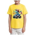 thumbnail image 1 of Gubotare 4th of July Shirts for Toddler Boys Boys' Classic T-Shirt, Print & Baseball Designs, Crew Neck (Yellow,Size 11-12 Years), 1 of 4