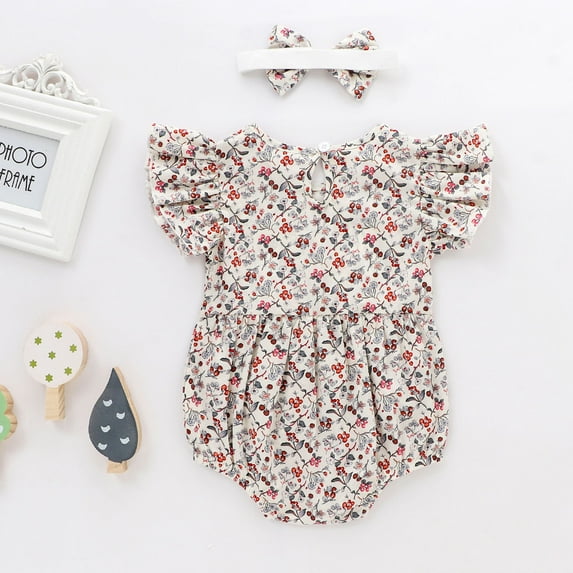 Gubotare Baby Baby and Toddler Boys'Snug Fit Footed Cotton One-Piece Romper Jumpsuit,White 6-9 Months