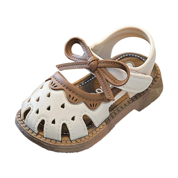 Gubotare Baby Beach Sandals Boys Baby Boys Girls Summer Sandals Lightweight Non slip Rubber Sole Breathable Toddler Outdoor Beach Open Toe First Walker Shoes Size 5 (White,Toddler 5)