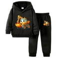 thumbnail image 1 of Gubotare Baby Boy Clothes Fall Outfits Boys Sweatsuit Kids Tracksuit 2 Piece Hooded Long Sleeve Kids Hoodie and Sweatpant Solid Color Sweat Set Boys Outfits 3T 4T (Black,3-4 Years), 1 of 7