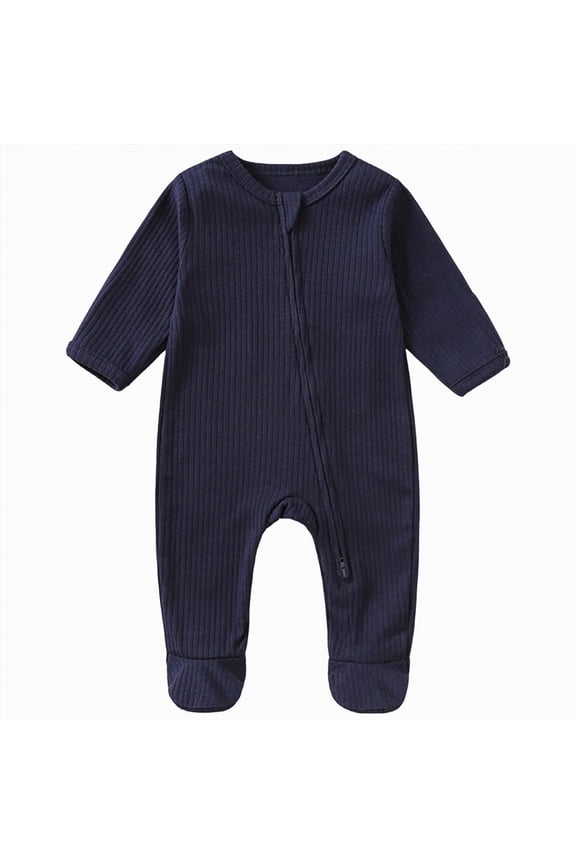 Baby Boy Clothes Newborn Baby Pajamas with Mitten, Infant Romper Zip Up One Piece Jumpsuits Outfit 0 3 6 9 12 18 24 Months (Light Green,9-12 Months)