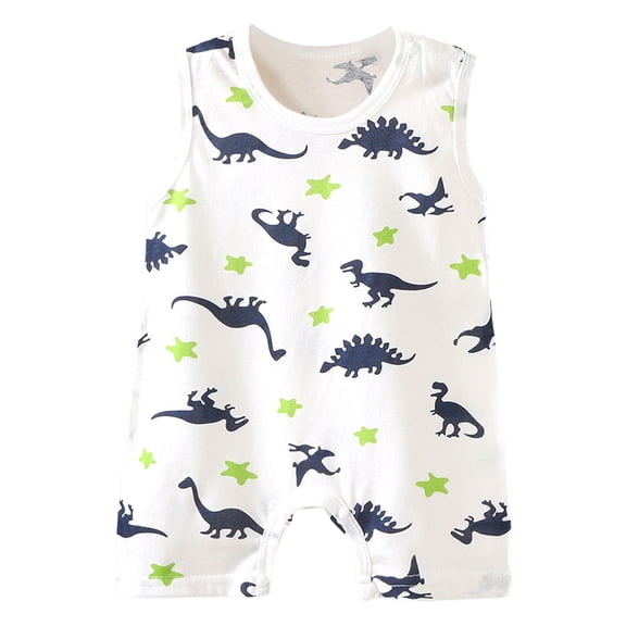 Gubotare Baby Boy Clothes Summer Baby Unisex Baby Bodysuits Short Sleeve One-pieces Bodysuit Size 6-12 Months (Green,6-12 Months)