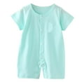 thumbnail image 1 of Gubotare Baby Boy Clothes Short Sets Baby-boys Short Sleeve Bodysuits One-piece for Baby Boys, Unisex Size 18-24 Months (Mint Green,18-24 Months), 1 of 4