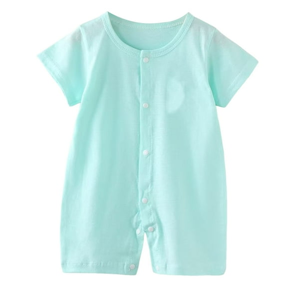 Gubotare Baby Boy Clothes Short Sets Baby-boys Short Sleeve Bodysuits One-piece for Baby Boys, Unisex Size 18-24 Months (Mint Green,18-24 Months)