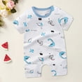 thumbnail image 1 of Gubotare Baby Boy Clothes Short Sleeve Baby Boys' Short-Sleeve Bodysuit for Casual Summer (AG,0-3 Months), 1 of 5