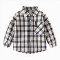 thumbnail image 1 of Gubotare Baby Boy Flannel Jacket Toddler Shirt Kidss Kids Toddler Flannel Shirt Jacket Plaid Long Sleeve Shacket Baby Boys Fall Shirt 4T 5T, 1 of 6