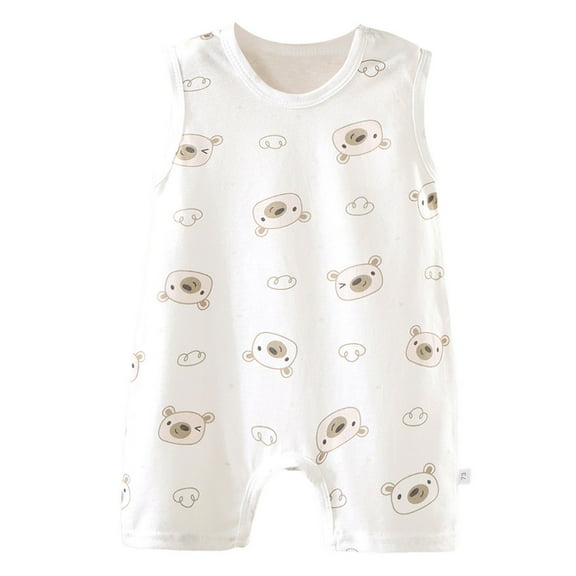 Gubotare Baby Boy Gifts Unisex-Baby Rompers, Short Sleeve Romper for Boys & Girls Size 18-24 Months (Brown,18-24 Months)