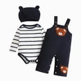 thumbnail image 1 of Gubotare Baby Boy Outfit Newborn Newborn Infant Baby Boy Clothes Fall Winter Outfits New to The Crew Outfit Toddler Baby Boy Clothes Set 0 3 6 9 12 18 Months (Blue,6-9 Months), 1 of 8