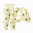 thumbnail image 1 of Gubotare Baby Boy Pajamas Girls' Cozy Long Sleeve Pajama Set - Adorable 2-Piece Sleepwear for Little Girls 18 24 Months (Beige,18-24 Months), 1 of 6