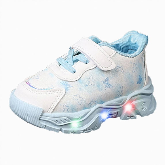 Gubotare Baby Boy Shoes Children Casual Shoes Boys Breathable Non-Slip Light Sneakers Unisex Luminous Sneakers for Girls Sport Running Shoes Size 6.5 (Blue,6.5 Toddler)