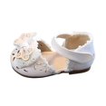 thumbnail image 1 of Gubotare Baby Boy Shoes Toddler Boys & Girls Sandals Closed-Toe Anti-Slip Rubber Sole First Walkers Shoes Size 8.5 (White,Toddler 8.5), 1 of 9