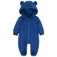 thumbnail image 1 of Gubotare Baby Boy Snowsuit Baby Girls Boys Snowsuit Newborn Winter Clothes Jumpsuit Romper Infant Hooded Fleece Coat Jacket Outwear 6 12 Months (Blue,6-12 Months), 1 of 2