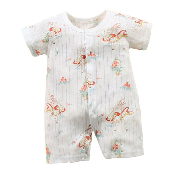 Gubotare Baby Boy Summer Clothes Baby Cute design Bodysuit Short Sleeve One-Piece Baby Clothes for Boys Size 6-12 Months (Brick Red,6-12 Months)