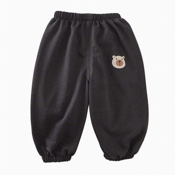 Gubotare Baby Boy Sweatpants Toddler Boy Pants Sweatpants Toddler Jogger Pants 2T 3T (Black,2-3 Years)