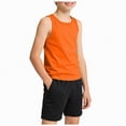 thumbnail image 1 of Gubotare Baby Boy Tank Tops Boys Sleeveless Tank Tops Kids Undershirts Summer Casual Tees Top for Sports Beach 12 18 Months (Orange,12-18 Months), 1 of 5
