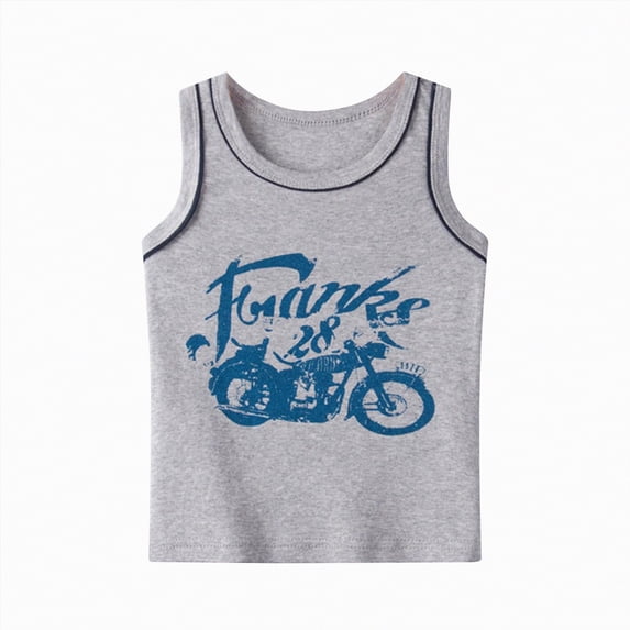 Gubotare Baby Boy Tank Tops Boys Tank Tops Kids Sleeveless Athletic T Shirts Basic Tops Undershirts 4T 5T (Blue,4-5 Years)