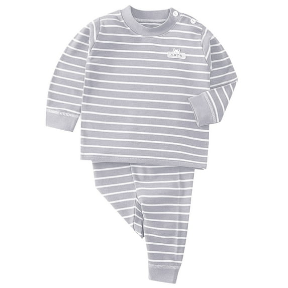 Gubotare Baby Boy Winter Clothes Baby Boy Clothes Fall Long Sleeve Pullover Tops & Pant Sets Toddler Winter Outfits Size 18 24 Months (Grey,18-24 Months)