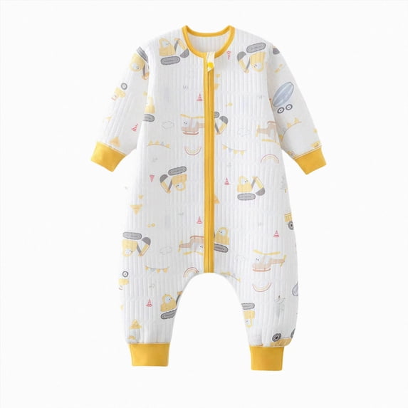 Gubotare Baby Boy's Girls Clothes 100% Cotton Long Sleeve Romper Bodysuit (Yellow, 12-18 Months)