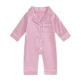 thumbnail image 1 of Gubotare Baby Clothes Boy Baby Boy Girl Western Clothes Cow Print Long Sleeve Romper Jumpsuit One Piece Fall Winter Outfit 0 3 6 9 12 18 24 Months (Pink,6-12 Months), 1 of 2