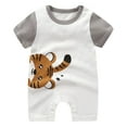 thumbnail image 1 of Gubotare Baby Clothes Boy Summer Baby-boys Short Sleeve Variety Romper Bodysuits Size 18-24 Months (Grey,18-24 Months), 1 of 4