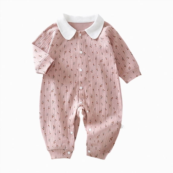Gubotare Baby Clothes Boys Pajamas Baby Pajamas Infant Sleepers Newborn Girl Boy Clothes Rompers Jumpsuit Outfit 0 3 6 9 12 18 24 Months (Light Pink,9-12 Months)