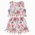 thumbnail image 1 of Gubotare Baby Clothes for Girls Toddler Girl Outfits Tops Sleeveless Tank Tops Shorts Summer Clothes Set 6 9 12 18 24 Months 2T 3T 4T 5T (White,2-3 Years), 1 of 8