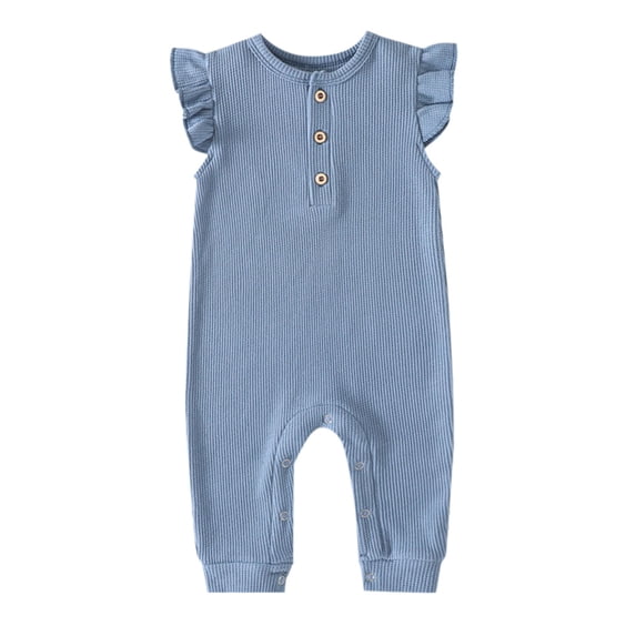 Gubotare Baby Clothes Unisex Funny Baby Boy Girl Bubble Romper Short Sleeve Bodysuit Oversized Summer Clothes Size 9-12 Months (Blue,9-12 Months)